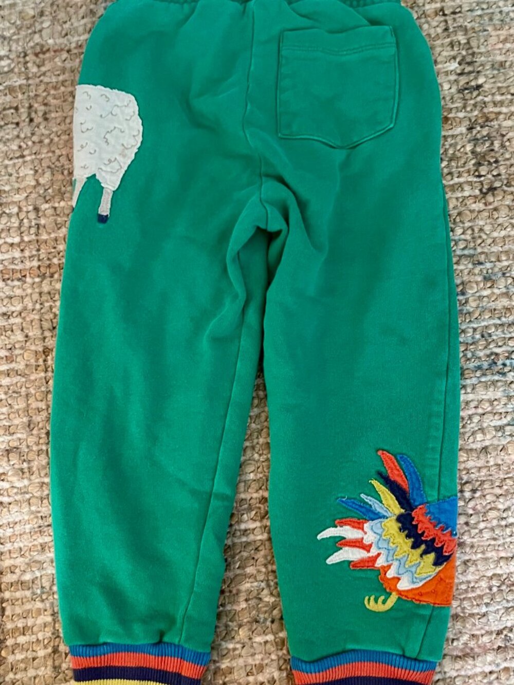 Mini Boden (2) Kids Toddlers Unisex Animal Sweatpants Green and Blue Size 3Y - Picture 11 of 15